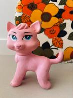 Vintage roze rubberen speelgoedkat – schattig & nostalgisch, Ophalen of Verzenden, Huis en Inrichting