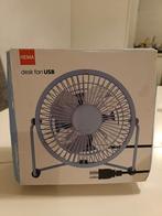 Hema USB Bureauventilator - Perfecte Staat!, Witgoed en Apparatuur, Airco's, Tafel- of Grondventilator, Minder dan 60 m³, Ventileren