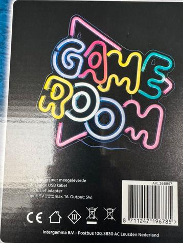 Neon Light “Game room” beschikbaar voor biedingen