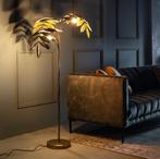 By-Boo Vloerlamp Unbeleafable Goud - Palmboom lamp, 100 tot 150 cm, Chique, Metaal, Zo goed als nieuw