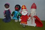 4 Vintage Sinterklaas / Zwarte Piet handpoppen Antroposofisc, Diversen, Sinterklaas, Ophalen of Verzenden, Gebruikt