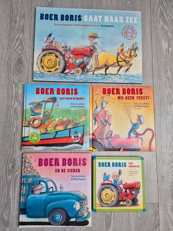 4x Boer Boris boeken + Gaat naar zee vertelplaten  beschikbaar voor biedingen