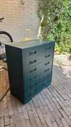 Vintage deens ladekastje groen, Gebruikt, ?, Scandinavisch, Minder dan 100 cm