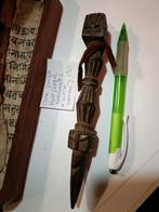 Oude Phurba hout Nepal gebruikt in kistje samen., Antiek en Kunst, Ophalen of Verzenden