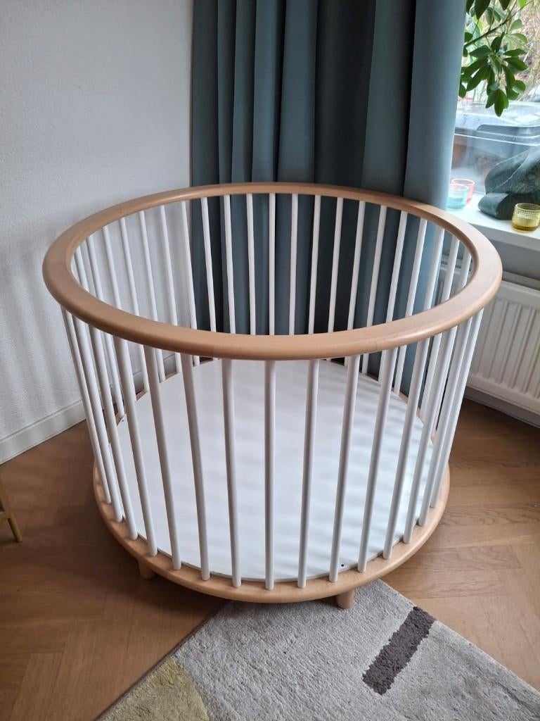 Bopita Box Rondo natural/wit - weinig gebruikt, Kinderen en Baby's, Boxen, Ophalen, Zo goed als nieuw, Rond, In hoogte verstelbaar