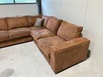 Prachtige cognackleurige hoekbank in mooie staat, Huis en Inrichting, 250 tot 300 cm, ., Ophalen of Verzenden, Zo goed als nieuw