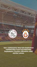 Ajax-Galatasaray uitvak/deplasman tickets, Tickets en Kaartjes, Seizoenskaart, Eén persoon, Maart