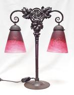 Dubbele Art Deco Lamp - Schneider., Antiek en Kunst, Antiek | Lampen, Ophalen of Verzenden