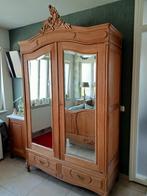 Antieke Slaapkamer Set - Bed 160x200, Ophalen of Verzenden, Gebruikt, Tweepersoons, Antiek