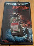 Jägermeister Metalen Bord - Release the Beast, Ophalen of Verzenden, Gebruikt