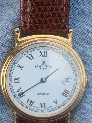 Vintage Mutrix Quartz Herenhorloge - Zwitsers beschikbaar voor biedingen