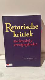 A. Braet - Retorische kritiek, Ophalen of Verzenden, Gelezen, A. Braet