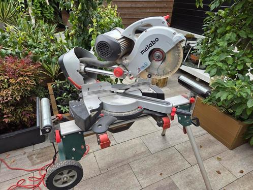 Metabo KGS 254 i plus afkortzaag + onderstel KSU 251, Doe-het-zelf en Verbouw, Gereedschap | Zaagmachines, Gebruikt, Afkortzaag