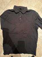 Zwarte BOSS Polo met Lange Mouwen, Kleding | Heren, Overhemden, Zwart, Ophalen of Verzenden, Zo goed als nieuw, Hugo Boss