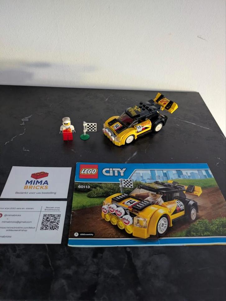 Lego City Rally Auto 60113 - Complete Set, Kinderen en Baby's, Speelgoed | Duplo en Lego, Zo goed als nieuw, Lego, Complete set