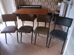 4 stuks Dutch Bone eetkamerstoelen ., Huis en Inrichting, Stoelen, Ophalen of Verzenden, Zo goed als nieuw, Overige kleuren, Vijf, Zes of meer stoelen