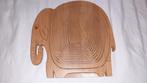 HOUTEN olifant mandje opvouwbaar hout decoratie, Ophalen of Verzenden, Zo goed als nieuw