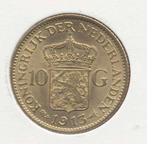 Nederland 10 Gulden 1913 Wilhelmina, Ophalen of Verzenden, Goud
