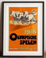 OLYMPISCHE SPELEN 1916 Art Deco Kunst Poster Affiche, Antiek en Kunst, Kunst | Tekeningen en Foto's, Verzenden