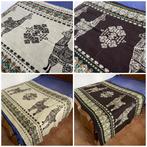 Alpaca wollen deken - nieuw - 115 x 200 cm - zwart, Huis en Inrichting, Woonaccessoires | Plaids en Woondekens, Ophalen of Verzenden