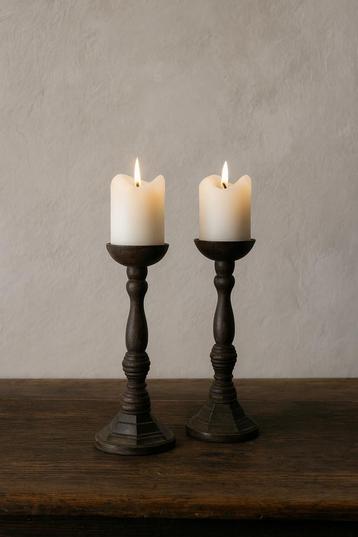 Vintage Kandelaars - Set van 2 beschikbaar voor biedingen