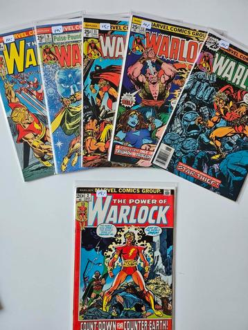 6 Comics uit Warlock vol.1 serie.  beschikbaar voor biedingen