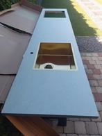 Nieuw kunststof werkblad 38mm. dik 2740mm lang en 600mm diep, Huis en Inrichting, Keuken | Keukenelementen, Ophalen, Nieuw, 200 cm of meer