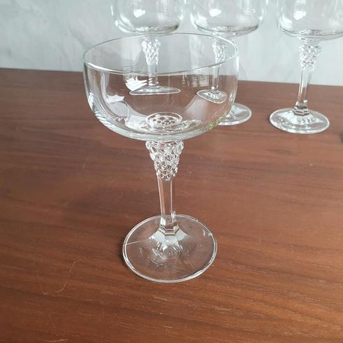 Vintage jaren 80 Schot Zwiesel kristallen champagneglazen 5, Antiek en Kunst, Antiek | Glas en Kristal, Ophalen of Verzenden