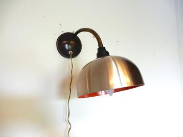 retro vintage Wandlamp lamp metaal jaren 60 beschikbaar voor biedingen