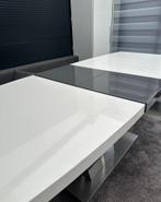 Moderne eettafel met uitschuifbaar gedeelte midden, 50 tot 100 cm, Zo goed als nieuw, Vijf personen of meer, 150 tot 200 cm