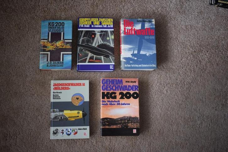 boeken Luftwaffe 5 stuks - serie 1, Boeken, Oorlog en Militair, Gelezen, Luchtmacht, Tweede Wereldoorlog, Verzenden