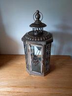 Windlicht, brocant/ landelijk, metaal glas, Ophalen, Zo goed als nieuw, Metaal, 25 tot 50 cm