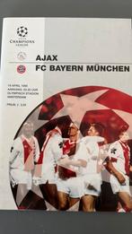Programmaboekje AJAX- FC BAYERN MÜNCHEN 19 april 1995, Ophalen of Verzenden, Zo goed als nieuw, Ajax, Boek of Tijdschrift