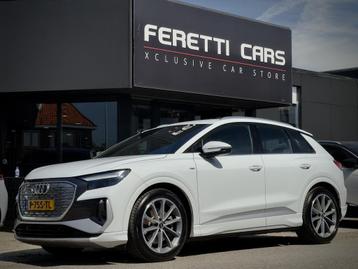Audi Q4 e-tron 40 3X S-LINE 77 kWh LEDER 20 INCHE-LMV CAMERA beschikbaar voor biedingen