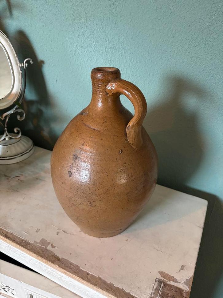 Antieke aardewerken kruik (35 cm), Antiek en Kunst, Antiek | Keramiek en Aardewerk, Ophalen of Verzenden