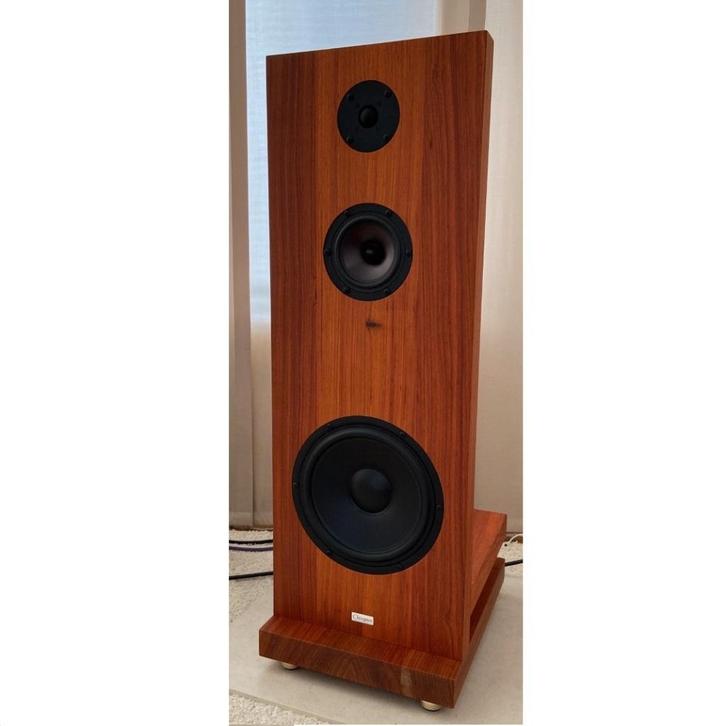 Open baffle speakers, massief padoek, Audio, Tv en Foto, Luidsprekers, Front, Rear of Stereo speakers, 60 tot 120 watt, Overige merken