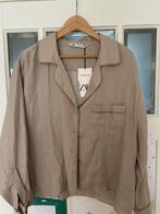 Zara Caroline linnen Shirt - Beige - XL - Nieuw!, Ophalen of Verzenden, Nieuw, Maat 46/48 (XL) of groter, Beige