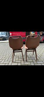 Van Teeffelen eetkamer stielen, Ophalen, Gebruikt, Twee, Bruin
