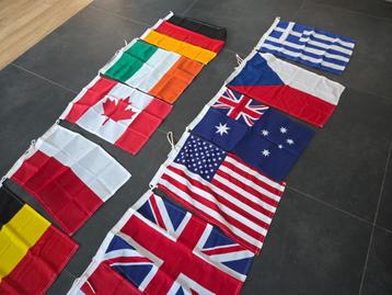 Vlaggen verschillende landen 45x30 cm beschikbaar voor biedingen