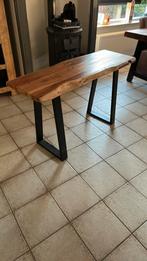 Bijzet tafel 130x45x76 Teak, Huis en Inrichting, Ophalen, 100 tot 150 cm, Teakhout, 50 tot 100 cm