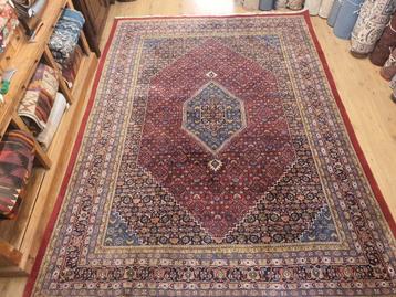 Vintage handgeknoopt oosters tapijt bidjar 340x238