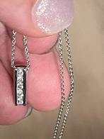 zilveren ketting met hanger, Ophalen of Verzenden, Zo goed als nieuw, Zilver, Met hanger