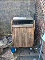 Verrijdbare kast voor barbecue, Ophalen, Gebruikt, Hout