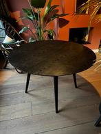 Ronde zwarte eettafel diam 120cm, Huis en Inrichting, Tafels | Eettafels, Ophalen, 100 tot 150 cm, Rond, Zo goed als nieuw