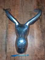 hertenkop van gepolijst aluminium, Ophalen of Verzenden