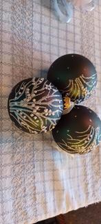 3 groene kerstballen, Ophalen of Verzenden