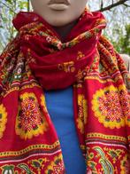 (37) Pareo - sjaal - omslagdoek - India - 100% cotton, Kleding | Dames, Ophalen of Verzenden, Zo goed als nieuw, Maat 46/48 (XL) of groter