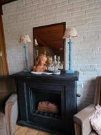 Brocante lampjes Engelse stijl, Ophalen of Verzenden, Vrijstaande haard, Houthaard