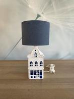 Schattig ‘Delfts blauw’ grachtenpand huisje lamp, Huis en Inrichting, Ophalen of Verzenden, Zo goed als nieuw, Minder dan 50 cm