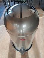 WESCO grijze prullenbak voor vuilniszakken 65cm op wieltjes, Huis en Inrichting, Met pedaal, 50 tot 75 cm, 40 liter of meer, Ophalen of Verzenden